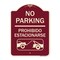 Signmission No Parking Prohibido Estacionarse W/ Car Tow Graphic Heavy-Gauge Alum Sign, 24" x 18", BU-1824-23632 A-DES-BU-1824-23632 - alternate 1